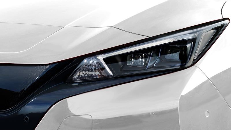 Boomerang-shaped LED Headlights